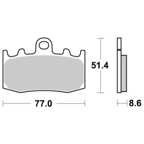 Sbs stabdžių trinkelės 796HS Sintered BMW