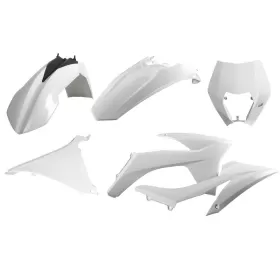 Polisport plastic kit KTM EXC, EXC-F 125/500cc 12-13 White