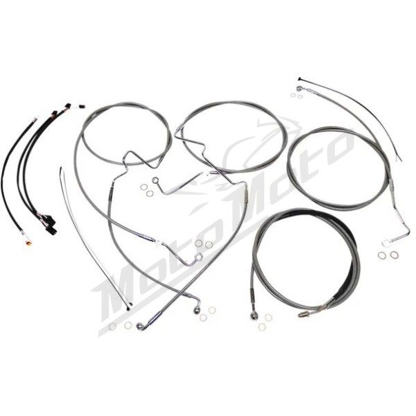 MAGNUM SHIELDING XR Handlebar Installation Kit Chrome 30.5/35.5cm Harley Davidson FLHR 1750 17-19