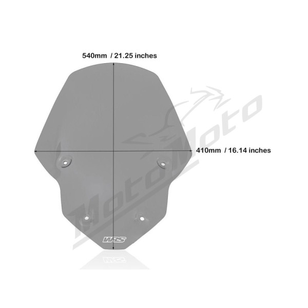 WRS TR003F TOURING Windscreen Smoke Triumph Tiger 850-900cc 20-24