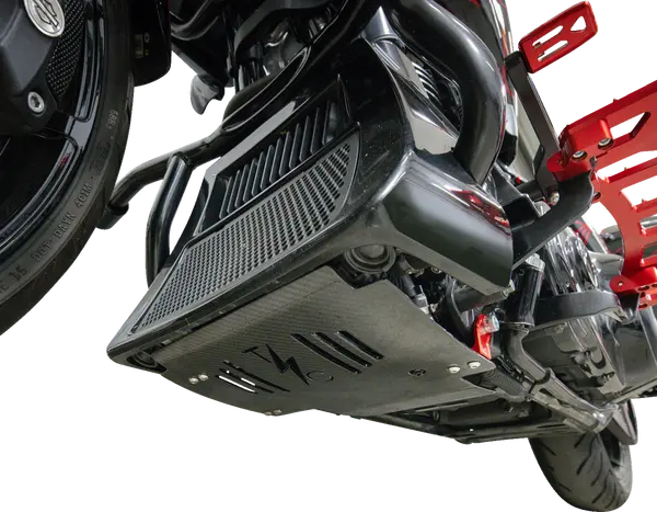 THRASHIN SUPPLY CO. Skid Plate Carbon Red Harley Davidson FLHX / FLTRX 1923cc 24-25