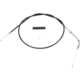 DRAG SPECIALTIES Black Vinyl Throttle/Idle Cable Harley Davidson FLHR 1340cc 94-95