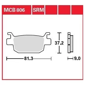 TRW All Round Sintered Metal Brake Pads Benelli BN / Leoncino / Tornado / TRK 302-752cc 15-23