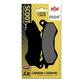 SBS 205HF HF Street Ceramic Organic Brake Pads Honda / Malaguti / Peugeot 50-150cc 10-20