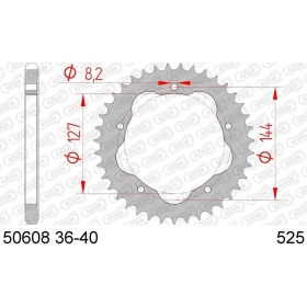 AFAM Steel Standard Rear Sprocket 525 39-43 teeth