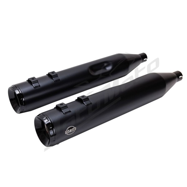 S&S CYCLE 4-1/2" GNX Slip-On Mufflers Harley Davidson FLHR / FLHRC / FLHRCI / FLHRI 1340-1800cc 95-16