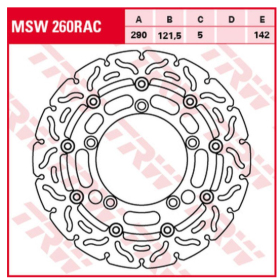 TRW Front Brake Disc Suzuki GSF / SFV / SV 650cc 05-16