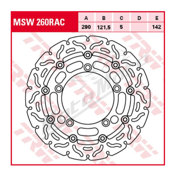TRW Front Brake Disc Suzuki GSF / SFV / SV 650cc 05-16