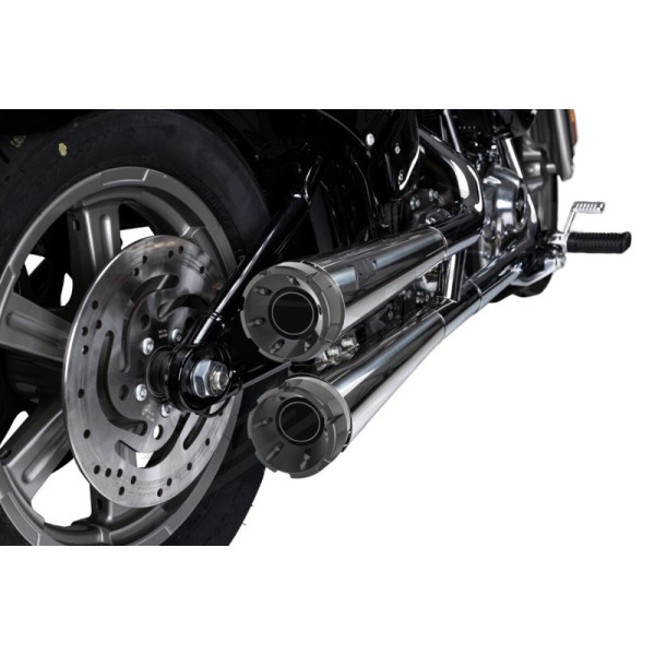 ZARD Conical Slip-Ons Muffles Harley Davidson FXBB / FXBBS / FXLR / FXLRS / FXST 1750-1923cc 18-24