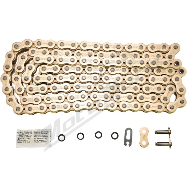 PROX 520 X-Ring Chain Gold 120 Links Aprilia / Beta / Gas Gas / Honda / Honda / Husqvarna / Yamaha / Suzuki 80/700 72-26
