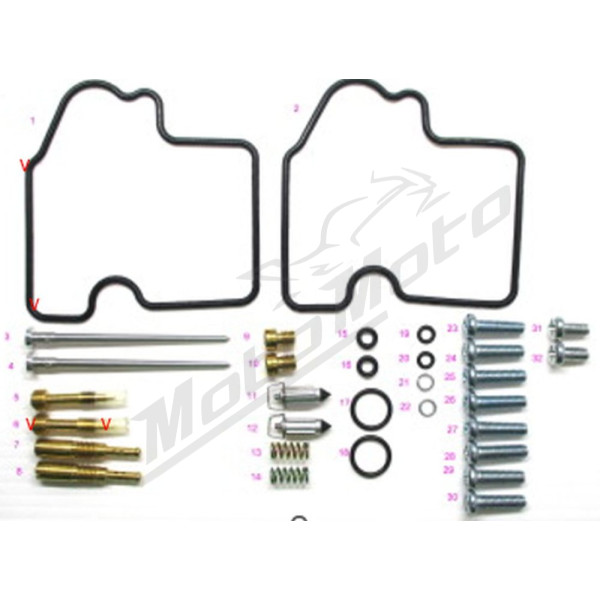 BEARING WORX Carburetor Repair Kit Kawasaki KVF 700 04-06