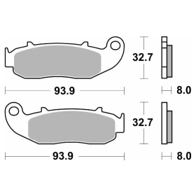 Sbs Brakepads 217HF Ceramic FANTIC Caballero