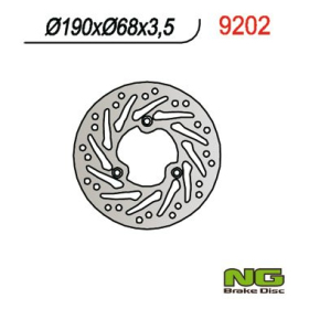 NG Front Fixed Brake Disc 190X68X3.5mm Aprilia Area 51 50cc 98-01
