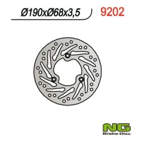 NG Priekinis fiksuotas stabdžių diskas 190X68X3.5mm Aprilia Area 51 50cc 98-01