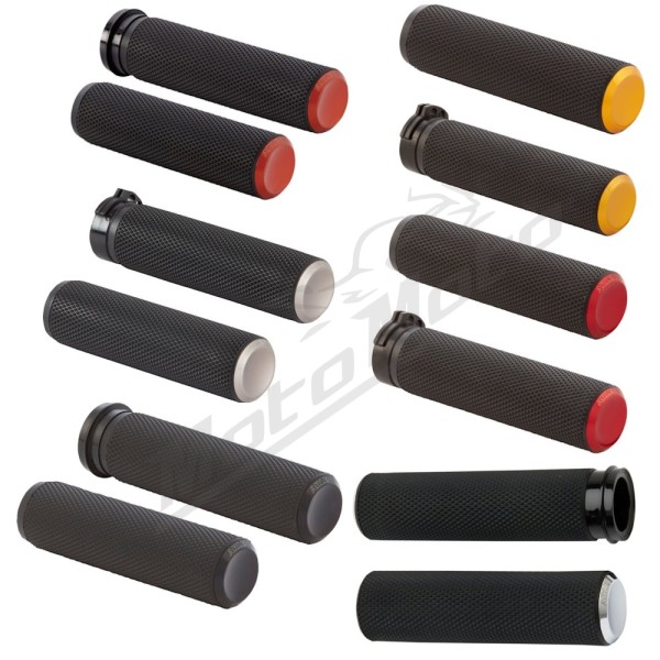 ARLEN NESS Knurled Grips Titan Harley Davidson FLD / FLHR / FLHRC / FLHRCI / FLHRI / FLHRS / FLHRSEI / FLHS 883-1800cc 81-22