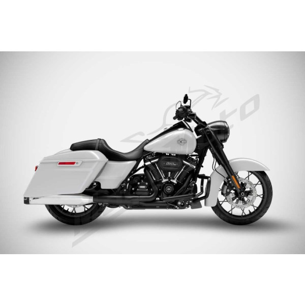 ZARD 4.33 Inches Slip-Ons Flat Muffler duslintuvai Harley Davidson FLHR / FLHTC / FLHX / FLTRI 1450-1800cc 06-16