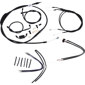 BURLY BRAND Ape Hangers handlebars Cables / Lines Extension Kit Harley Davidson 1584-1690cc 2012-2017
