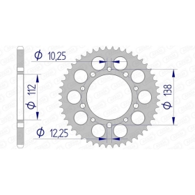 AFAM Aluminium Ultra-Light Rear Sprocket 520 40-52 teeth