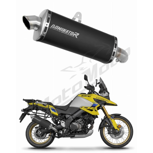 Suzuki V-Strom 1050 DE 2023-2025 Dominator Exhaust Silencer Muffler P7 BLACK + dB killer