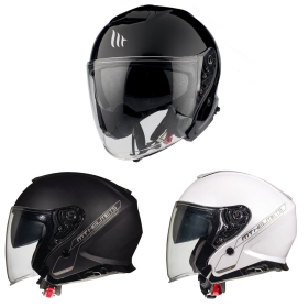 Mt sale open jet helmet with thunder 3 sv jet solid