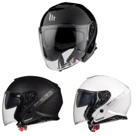 Mt sale open jet helmet with thunder 3 sv jet solid