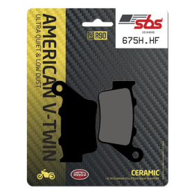 SBS HF Street 675H.HF Ceramic Organic Brake Pads Harley Davidson / Indian 1000-1250cc 17-23