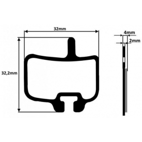 BICYCLE DISC BRAKE PADS 2PCS