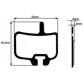 BICYCLE DISC BRAKE PADS 2PCS