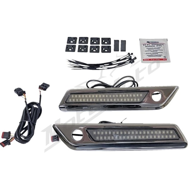 CUSTOM DYNAMICS Saddlebag Latch Dual Color Accent Lights Harley Davidson FLHRXS / FLHTCU / FLHTCUL 1690-1923cc 14-22