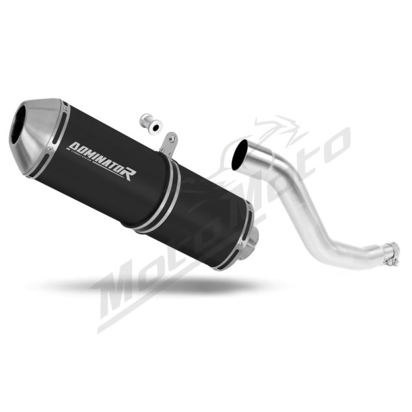 Suzuki DR 125 1980-2001 Dominator Exhaust Silencer Muffler OVR BLACK + dB killer