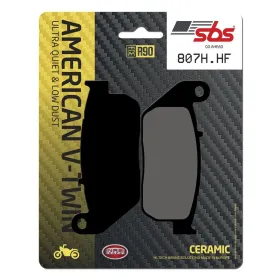 SBS HHF Street 807H.HF Ceramic Organic Brake Pads Harley Davidson XL 883-1200cc 04-13