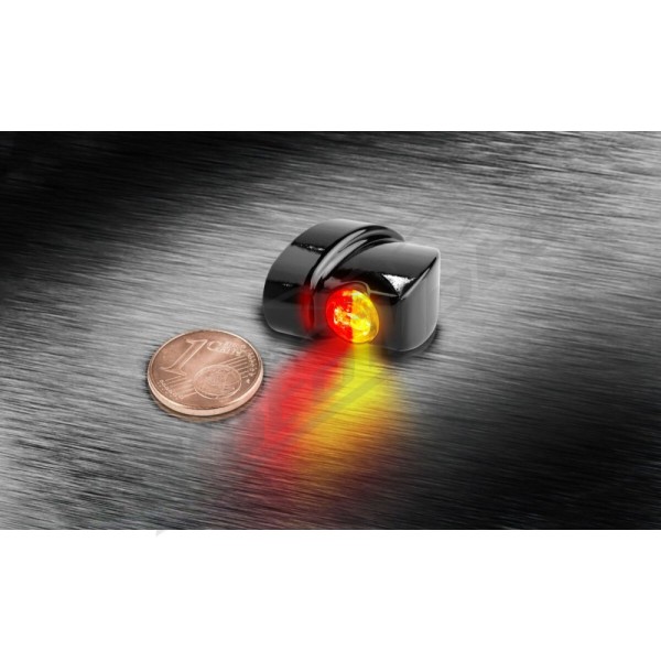 HEINZ BIKES NANO Winglet 3 in 1 Rear Turn light Harley Davidson FLD / FLHR / FXD / FXDL / XG / XL / XR 500/1977 93-24