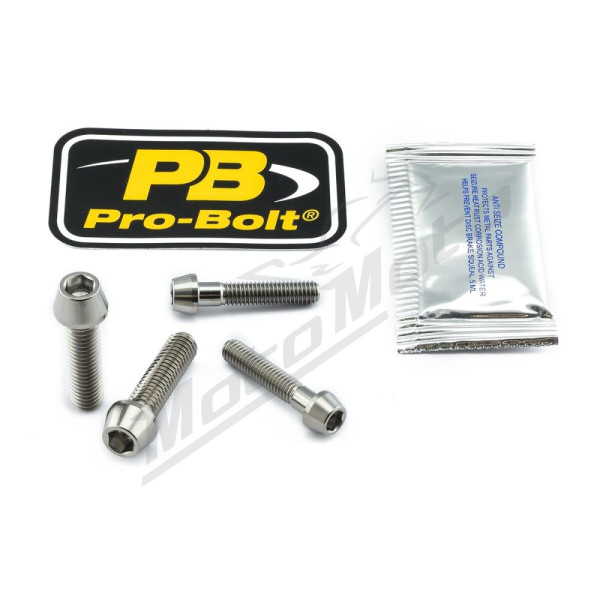 PRO BOLT Titanium Clip-On / Handle Bar Mount Bolt Kit Yamaha YZF-R6 600cc 17-20