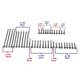 Bolt set M6 40pcs