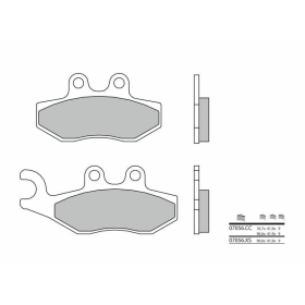 BREMBO Scooter Carbon Ceramic stabdžių trinkelės APRILIA / DERBI / GILERA / HARLEY / MALAGUTI / PEUGEOT / PIAGGIO / POLARIS / VESPA 
