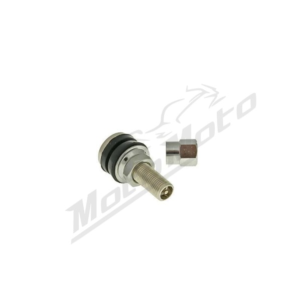 101 OCTANE Tyre valve tubeless straight short metal Ø11.3mm