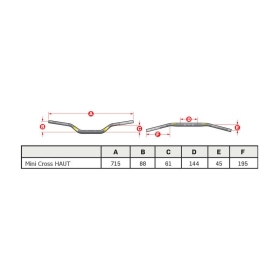 PRO TAPER SE Seven Eights Schoolboy Mini Bike High Handlebar 22,2mm 715mm