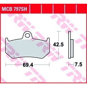 BRAKE PADS TRW MCB797SH SPORT