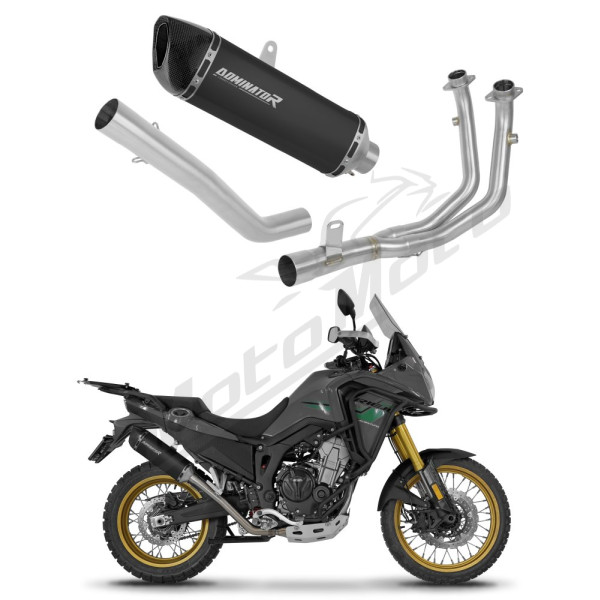 Dominator Pilna Išmetimo Sistema HP6 BLACK + dB killer Rieju Aventura 500 2023-2026