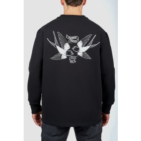 PANDO MOTO TOMMY TOKYO BLACK Oversized Long sleeve T-shirt Unisex