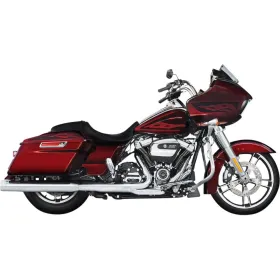 RINEHART RACING 800-0106C-ECB 4" Muffler Slip-On Duals for Harley Davidson FLHR / FLHRC / FLHRXS / FLHTK / FLHTKSE 1750-1868cc 17-25