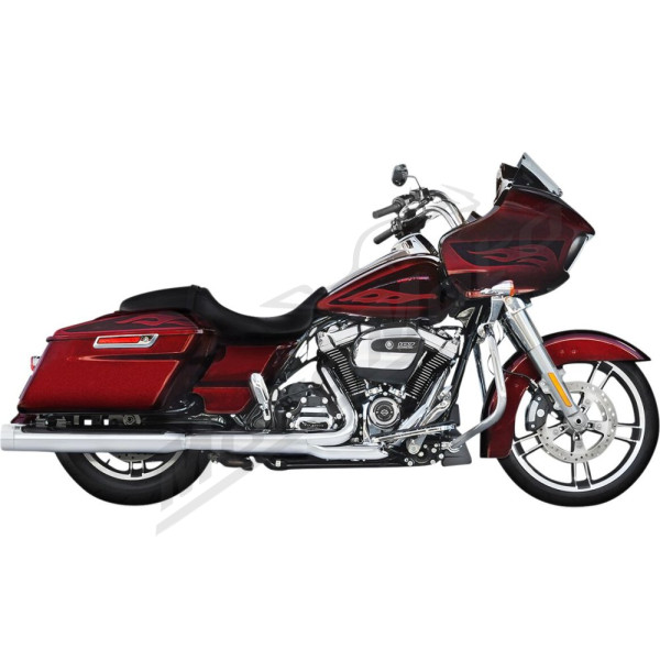 RINEHART RACING 800-0106C-ECB 4" Muffler Slip-On Duals for Harley Davidson FLHR / FLHRC / FLHRXS / FLHTK / FLHTKSE 1750-1868cc 17-25