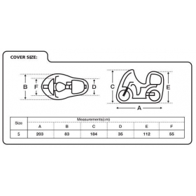 COVER FOR MOTORCYCLE OXFORD AQUATEX TOP BOX HIGHSCREEN