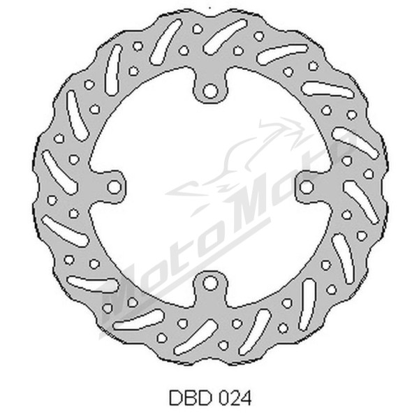 Delta braking disc front (250x118x3mm) Suzuki RMZ / RMX 250-450 05-21