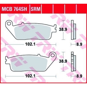 STABDŽIŲ TRINKELĖS TRW MCB764SH SPORT