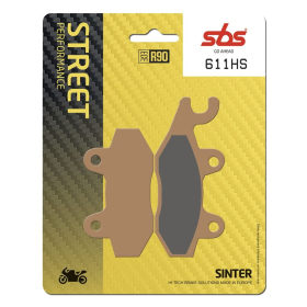 SBS HS Street Excel 611HS Sintered Front Brake Pads Aprilia / Kawasaki / Suzuki / Triumph / Yamaha 125-1200cc 89-25