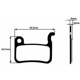 BICYCLE DISC BRAKE PADS 2PCS