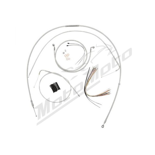 MAGNUM SHIELDING Sterling Chromite Cables / Lines Kit 45.5/51cm Harely Davidson FLHR 1750 21-22