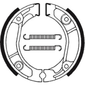 TECNIUM Būgninių Stabdžių Trinkelės BA013 Honda CB / CBX / CR / CRF / MTX / NSR / NX / XL / XLR / XR 75-600cc 75-16