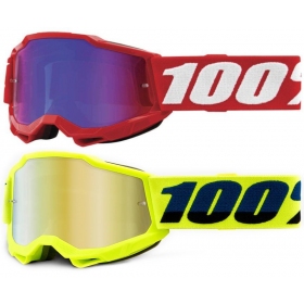 Off Road 100% Accuri 2 Solid Junior Goggles For Kids (Mirrored Lens)